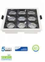 36W įleidžiamas šviestuvas, 5700K, baltas, SAMSUNG LED CHIP, 38° šviesos kampas.