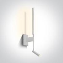 3W+6W LED sieninis šviestuvas, baltas, 3000K
