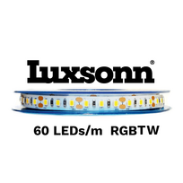 24W/m LED juosta LUXSONN, RGB+TW (2700K/6500K), DC24, 60 LED/m