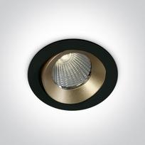 12W LED įleidžiamas šviestuvas, juodas, 3000K, IP65