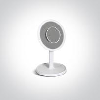 7W stalinis LED veidrodis, baltas, 3000/4000/6000K, dimeriuojamas, USB įkrovimas, veikia iki 2h