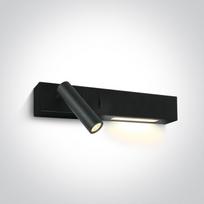 3W+6W LED paviršinis šviestuvas, juodas, 3000K