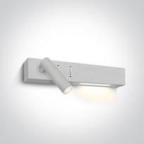 3W+6W LED paviršinis šviestuvas, baltas, 3000K