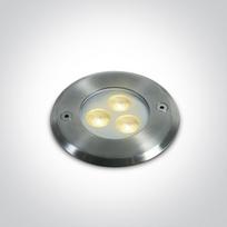 3W LED įleidžiamas baseino šviestuvas, nerūdijančio plieno sp., 3000K, IP68