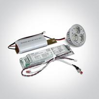 3W LED įleidžiamas avarinis šviestuvas, 6000K