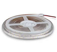 5W/m LED juosta, 60LED/m, 12V, raudona sp., IP65, 5 metrų ritė
