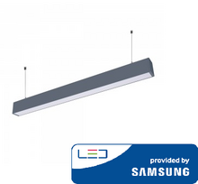 40W LED pakabinamas linijinis šviestuvas, juodas, 6400K