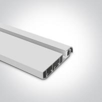 Paviršinis profilis, baltas, 2m, komplektuojamas su dangteliu ir užbaigimais, 8mm LED juostai