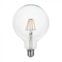 6W LED filamentinė lemputė, E27, G125, 3000K