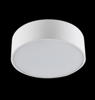10W LED paviršinis/pakabinamas šviestuvas RUBIN ROUND, pilkas, 3000K
