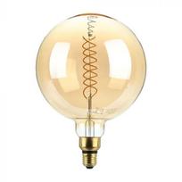 8W LED filamentinė lemputė, E27, G200, gintaro sp., 1800K, dimeriuojama