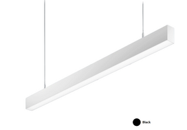 21,7W pakabinamas linijinis šviestuvas X-LINE SLIM L-DOWN LED, juodas, 4000K, IP40
