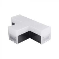 10W LED T formos linijinio šviestuvo sujungimas, juodas, 6500K