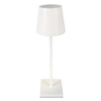 3,5W LED įkraunamas stalo šviestuvas, baltas, 3000K/RGB, IP54, dimeriuojamas