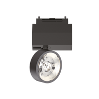 9W LED šviestuvas į 3 fazių bėgelį ARCA, juodas, 3000K