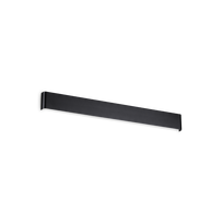 30W LED sieninis linijinis šviestuvas DELTA, juodas, 3000K