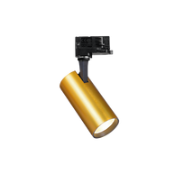 15W LED akcentinis šviestuvas į 3 fazių bėgelį FOX, žalvario sp., 3000K