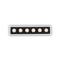19W LED įleidžiamas linijinis šviestuvas LIKA, baltas, 3000K