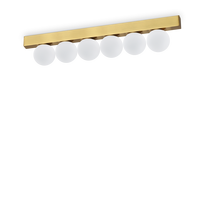 18W LED paviršinis šviestuvas PING PONG, žalvario sp., 3000K