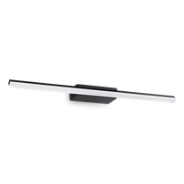 17W LED veidrodžio šviestuvas RIFLESSO, juodas, 3000K, IP44