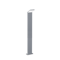 9W LED pastatomas lauko šviestuvas STYLE, pilkas, 4000K, IP54