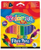 Stori flomasteriai COLORINO Jumbo, tribriauniai, 10 spalvų