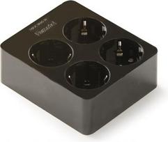 Extension 4 sockets, black FM2504N | 8429760421177