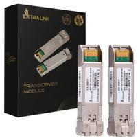 Extralink SFP+ 10G 2-pack | SFP+ Module | 10Gbps, LC/UPC, 1310nm, 2km, single-mode, DOM