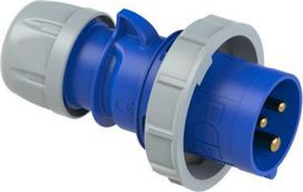 CEE Industrial Plug 3x16A (2P+PE) IP67 blue/grey 0132-6 | 9003399125294