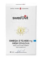 Maisto papildas SWISSOVIT Omega-3 TG 600mg žuvų taukai caps. N30