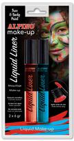 Veido dažai ALPINO Liquid liner, mėlyna/raudona, 2x6 g