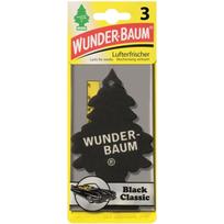 Automobilinis oro gaiviklis WUNDER-BAUM TREE Black Classic, 3 vnt