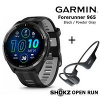 GARMIN Forerunner 965 Black, Gray + Shokz Open Run Black sportinis laikrodis 010-02809-10 / S805-ST-BK