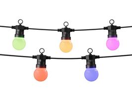 Išmani LED girlianda, spalvota RGB + CCT, Wi-Fi, atspari drėgmei IP65, 9m, su papildomu pulteliu