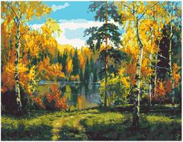 Piešimo rinkinys Rudens miškas 40x50