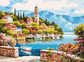 Piešimo rinkinys Ramus uostas 40x50