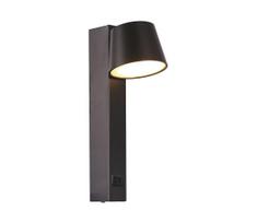 LED sieninis akcentinis šviestuvas su USB prievadu LED/8W/230V 3000K
