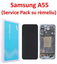 Samsung A55 ekranas Originalus (Service Pack) : Spalvos - Balta
