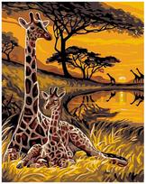 Piešimo rinkinys pagal skaičius Safari 30x40