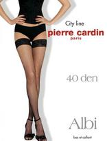 Ilgos kojinės moterims Pierre Cardin Albi Nero 8032621989770, juodos, 40 DEN