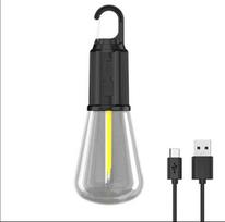 LED kempingo lempa, juoda
