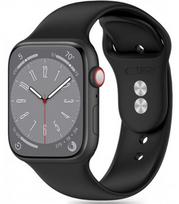 Juoda apyrankė Apple Watch 8 / 9 / 10 / 11 / SE (40 / 41 / 42 MM) laikrodžiui "Tech-Protect Silicone"