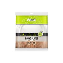 Vienkartinės lėkštės iš cukranendrių PIKNIK Eco 6 vnt.