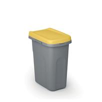 Šiukšliadėžė rūšiavimui 15 l 33x22x41 cm pilka/geltona ECO 70700 Stefanplast