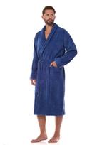 Medvilninis vyriškas ilgas chalatas Cotton Long 2450 Navy XXL Tamsiai mėlyna (Navy)