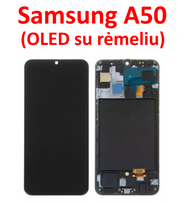Samsung A50 ekranas (OLED) su rėmeliu