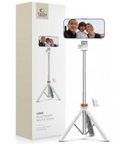 Balta selfie - asmenukių lazka - trikojis "Tech-Protect L03S Wireless Selfie Stick Tripod"