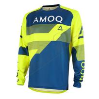 Off Road Marškinėliai AMOQ Ascent Strive V2 Geltoni / Mėlyni
