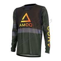 Off Road Marškinėliai AMOQ Airline Mesh Military Žali / Juodi