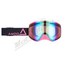Krosiniai / Sniego akiniai AMOQ Vision Vent+ Magnetic juoda / rožinė (Veidrodinis stikliukas)